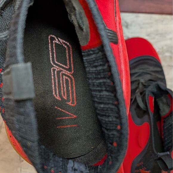 Under Armour Curry 4 Men\'s 11 Red Rogue Black Gum Basketball Shoes 1298306-603 main image 8